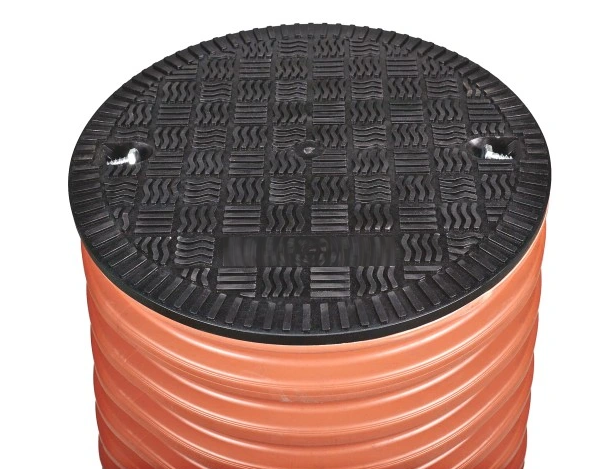 Green Round Plastic Pipe Cover by CloverPlast™ - 12/14 Inches Diameter, 3.3K lbs Load, for Corrugated Pipes