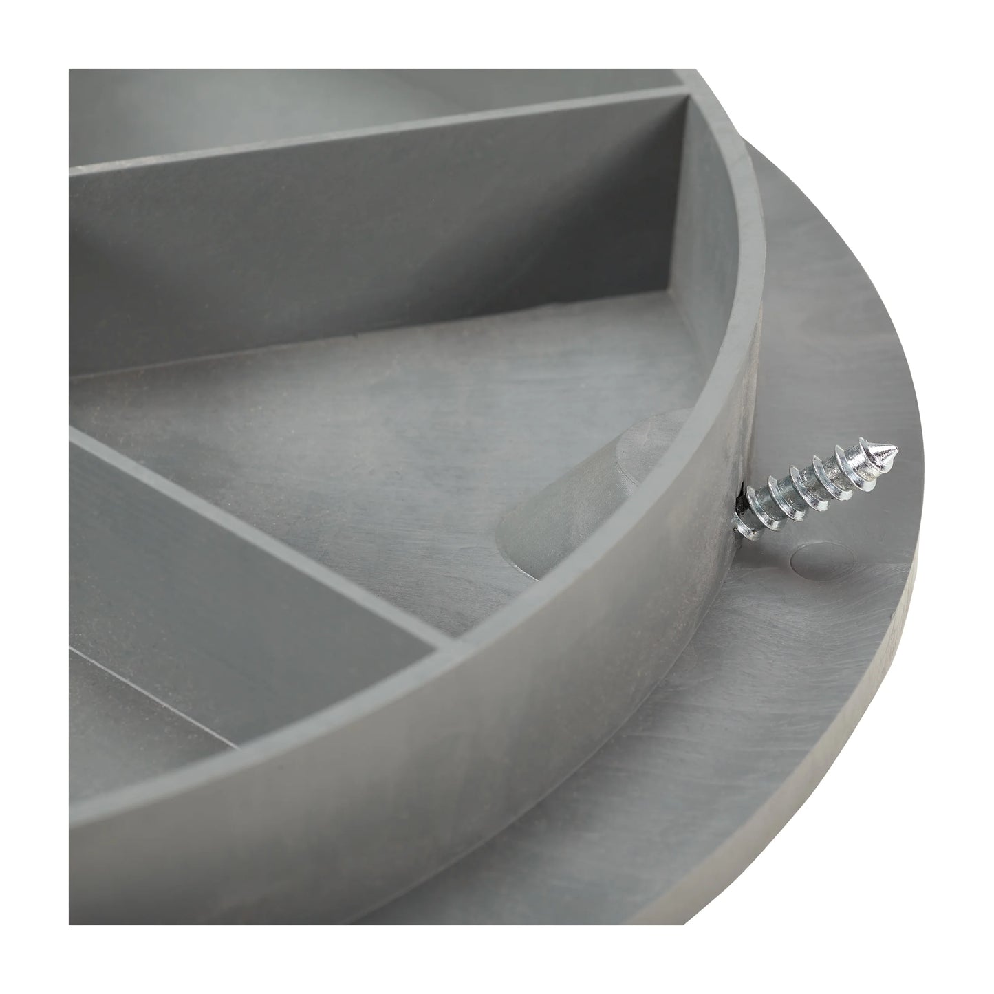 Gray Round Plastic Pipe Cover by CloverPlast™ - 12/14 Inches Diameter, 3.3K lbs Load, for Corrugated Pipes